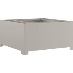 VIDAXL - Foyer carré 80x80x40 cm en acier weathering