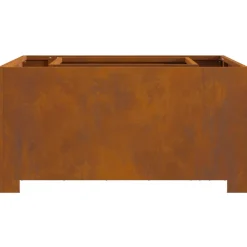 VIDAXL - Foyer carré 80x80x40 cm en acier weathering