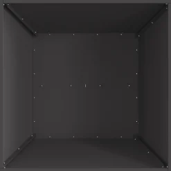 VIDAXL - Foyer en acier carré noir 60x60x30 cm