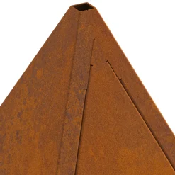 VIDAXL - Foyer pyramid 50x50x51 cm en acier résistant aux intempéries