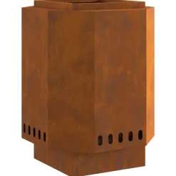 VIDAXL - Foyer sans fumée 38x38x51 cm en acier résistant aux intempéries