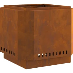 VIDAXL - Foyer sans fumée 58x58x51 cm en acier