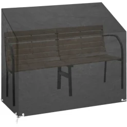 VIDAXL - Housse de banc de jardin 8 艙illets 160x70x70/88 cm polyéthylène