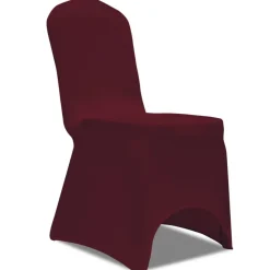 VIDAXL - Housse de chaise extensible 4 pcs bordeaux