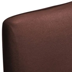 VIDAXL - Housse de chaise droite extensible 4 pcs marron
