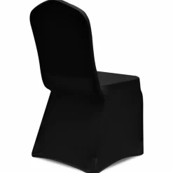 VIDAXL - Housse de chaise extensible 4 pcs noir