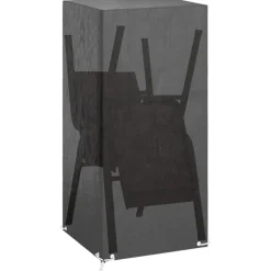 VIDAXL - Housse de chaise de jardin 8 艙illets 75x70x140 cm pe