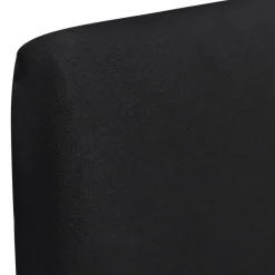 VIDAXL - Housse de chaise droite extensible 4 pcs noir
