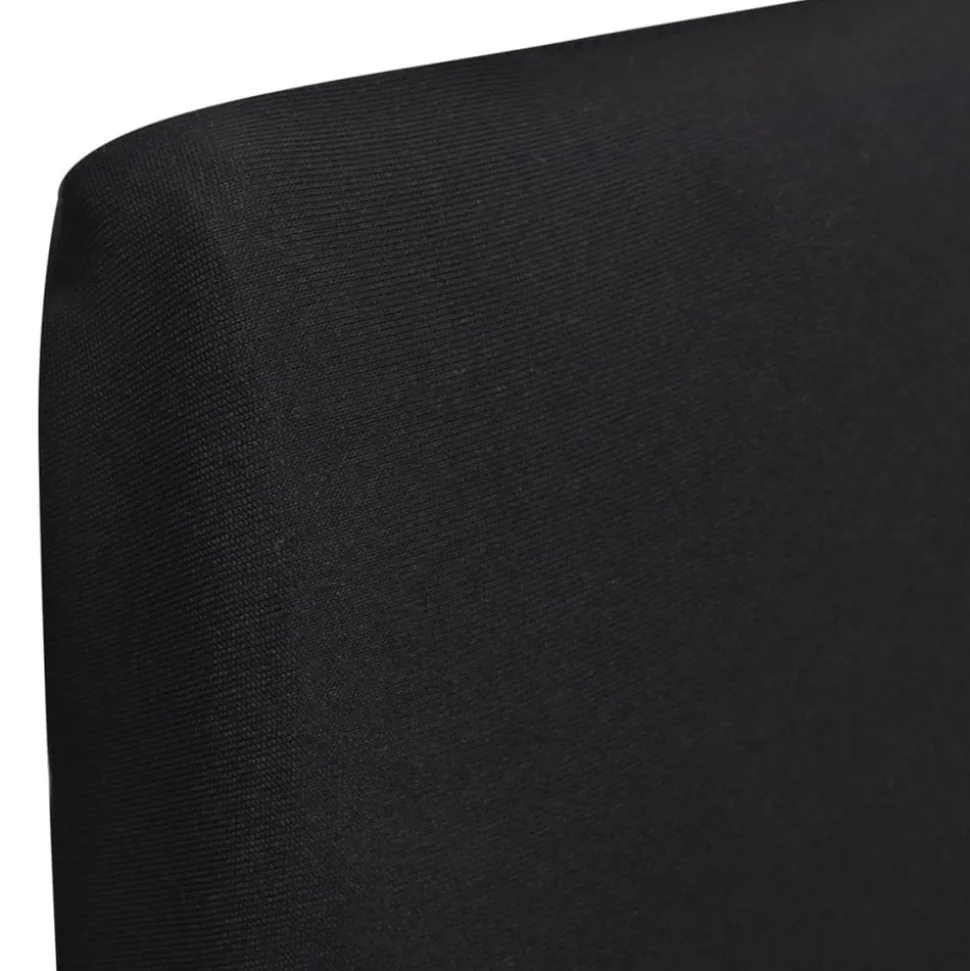 VIDAXL - Housse de chaise droite extensible 4 pcs noir