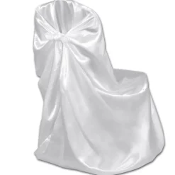 VIDAXL - Housse de chaise blanche pour le banquet de mariage 6 pièces