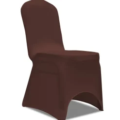 VIDAXL - Housse de chaise extensible 6 pcs marron