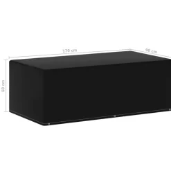 VIDAXL - Housse de meubles de jardin 6 艙illets pour barbecue 170x90x60cm