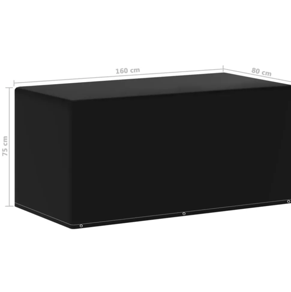 VIDAXL - Housse de salon de jardin 6 艙illets 160x80x75 cm