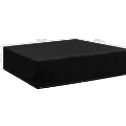 VIDAXL - Housse de salon de jardin 8 艙illets 200x200x70 cm