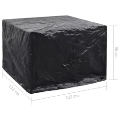 VIDAXL - Housse de salon de jardin 8 艙illets 122x112x98 cm