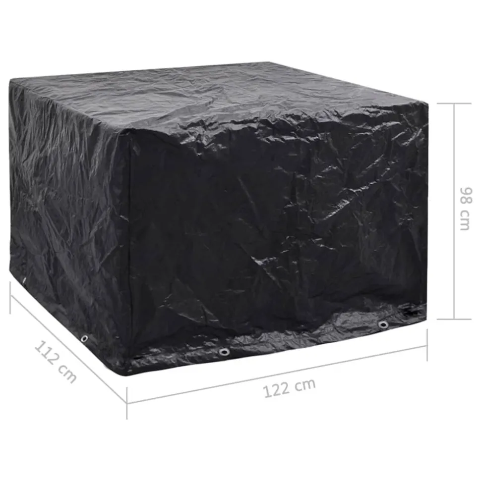 VIDAXL - Housse de salon de jardin 8 艙illets 122x112x98 cm
