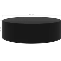 VIDAXL - Housse de salon de jardin 10 艙illets 205x90 cm