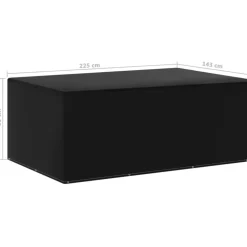 VIDAXL - Housse de salon de jardin 7 艙illets 143x225x90 cm