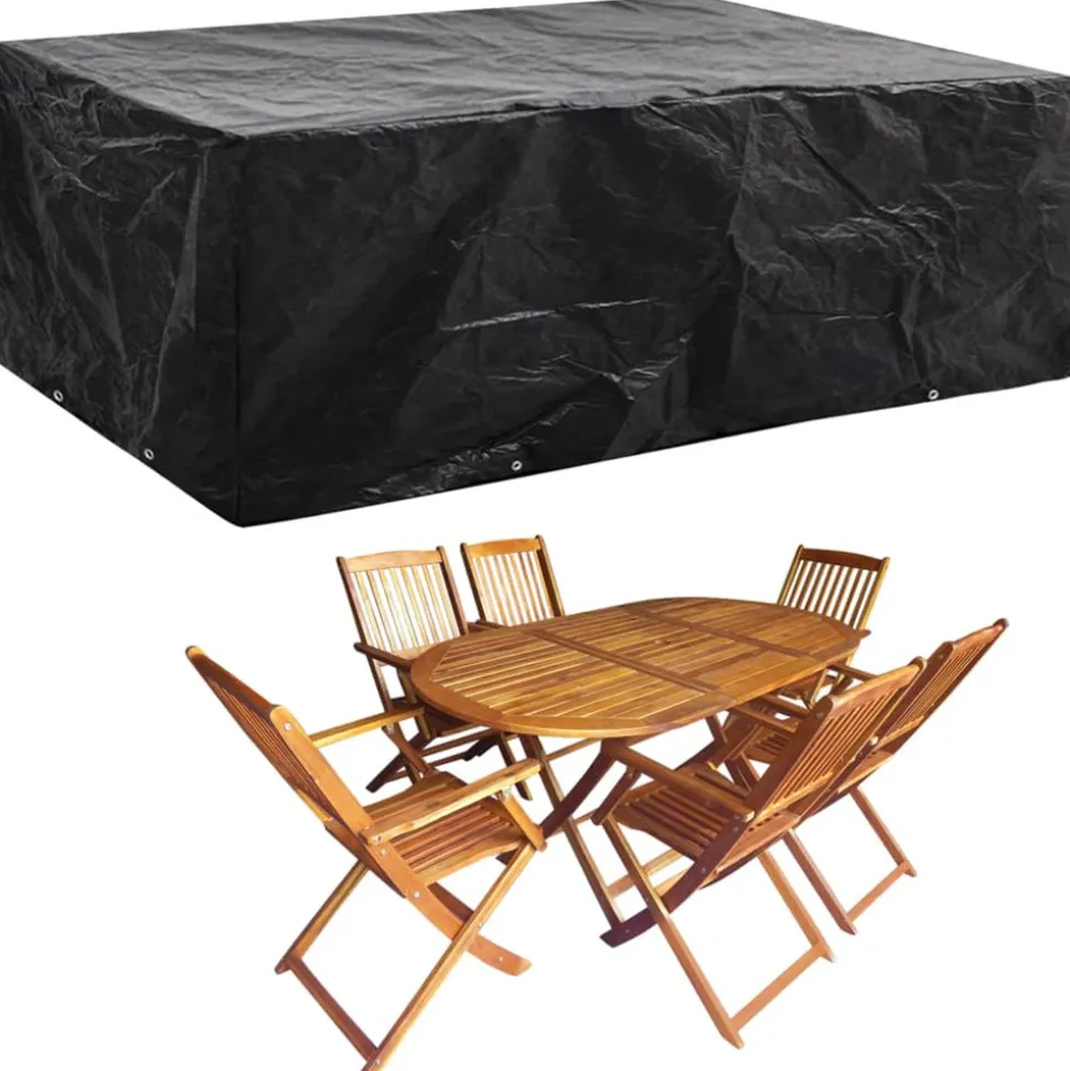 VIDAXL - Housse de salon de jardin 8 艙illets 242x162x100 cm