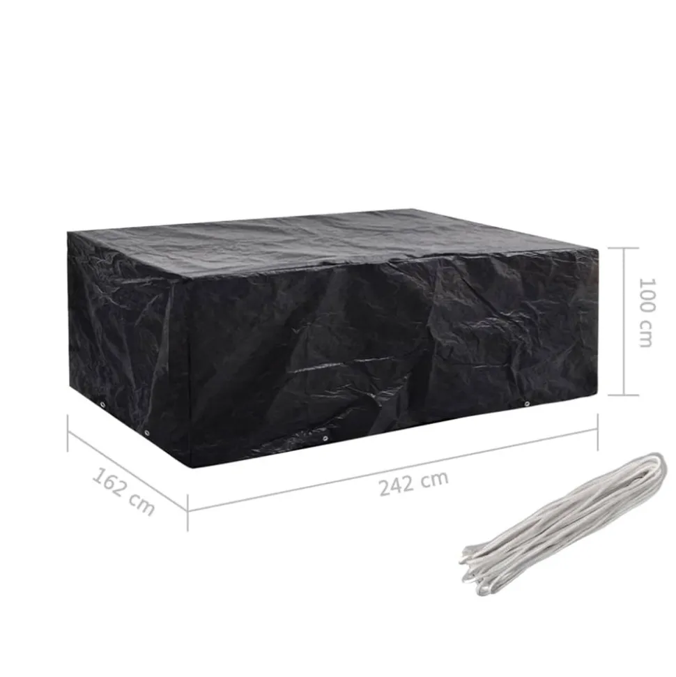 VIDAXL - Housse de salon de jardin 8 艙illets 242x162x100 cm