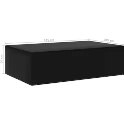 VIDAXL - Housse de salon de jardin 12 艙illets 205x325x90 cm