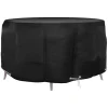 VIDAXL - Housse pour meubles de jardin 10 艙illets ø230x90 cm rond
