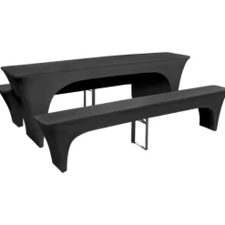 VIDAXL - Housse pour table de pique-nique/bancs 3 pièces anthracite