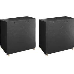 VIDAXL - Housses de balancelle 2 pcs 8 艙illets 125x90x135/165 cm pe