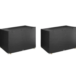 VIDAXL - Housses de balancelle 2 pcs 12 艙illets 215x150x130/150 cm pe