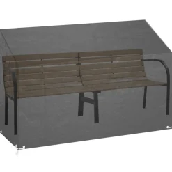 VIDAXL - Housses de banc de jardin 2 pcs 8 艙illets 190x70x70/88 cm pe