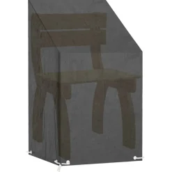 VIDAXL - Housses de chaise de jardin 2 pcs 8 艙illets 65x65x80/120 cm pe