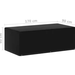 VIDAXL - Housses de meubles de jardin 2pcs 6艙illets barbecue 170x90x60cm