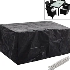 VIDAXL - Housses de salon de jardin 2 pcs rotin 10 艙illets 240 x 140 cm