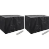 VIDAXL - Housses de salon de jardin 2 pcs 8 艙illets 140x70x90 cm