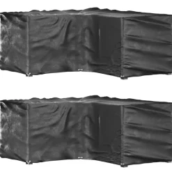 VIDAXL - Housses de salon de jardin en forme de l 2 pcs 16 艙illets