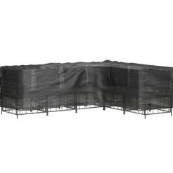 VIDAXL - Housses de salon de jardin en forme de l 2 pcs 16 艙illets