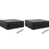 VIDAXL - Housses de salon de jardin 2 pcs 8 艙illets 250x210x90 cm