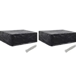 VIDAXL - Housses de salon de jardin 2 pcs 8 艙illets 250x210x90 cm