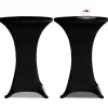 VIDAXL - Housses élastiques de table ø 80 cm noir 2 pcs