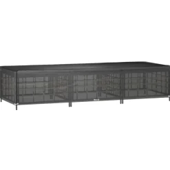 VIDAXL - Housses pour chaise longue 2 pcs 12 艙illets 205x75x40 cm pe