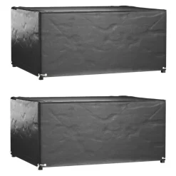 VIDAXL - Housses salon de jardin2pcs 8艙illets 180x135x80cm rectangulaire