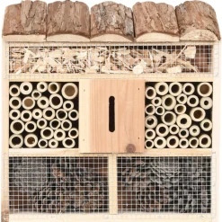 VIDAXL - Hôtel à insectes 30x10x30 cm bois de sapin