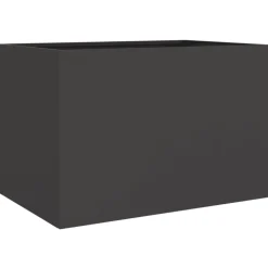 VIDAXL - Jardinière noir 62x40x39 cm acier