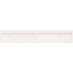 VIDAXL - Jardinières 2 pcs blanc bois de pin massif