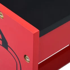 VIDAXL - Jeu de table et chaises d'enfants 3 pcs camion de pompiers bois