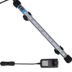 VIDAXL - Lampe led d'aquarium 28 cm blanc