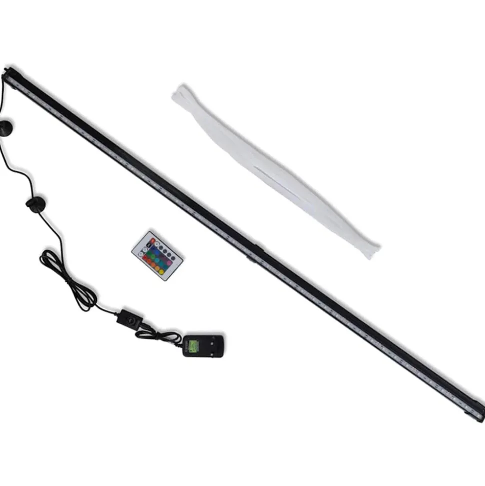 VIDAXL - Lampe led de bulles d'aquarium rvb 107 cm