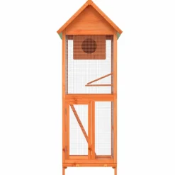 VIDAXL - Maison à oiseaux marron 60x58,5x160 cm bois massif de pin