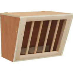 VIDAXL - Mangeoire à foin pour lapins 25x18,5x20,5 cm bois massif sapin