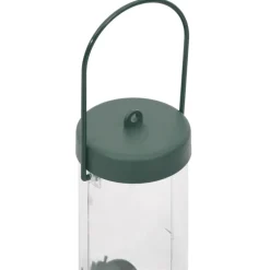 VIDAXL - Mangeoires pour oiseaux 3 pcs vert foncé 17x17x32 cm